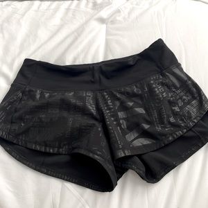 Black Lululemon shorts in good condition
